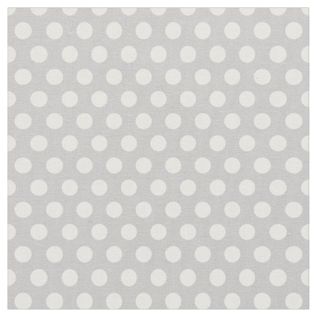 Gray Polka Dots Stoff (Nahaufnahme)