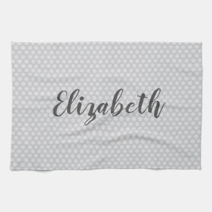 Gray Polka dots trendy Geschirrtuch