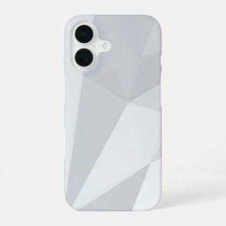 Gray Polygon Geometric Minimal iPhone 16 Hülle