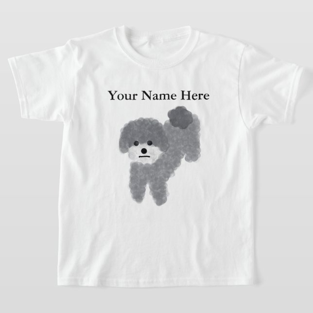 Gray Poodle #2 T - Shirt (Ablage )