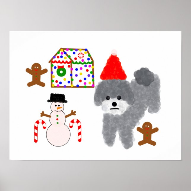 Gray Poodle Christmas #1-2 Poster (Vorne)
