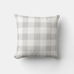 Gray Preppy Buffalo Karo Kariert Kissen
