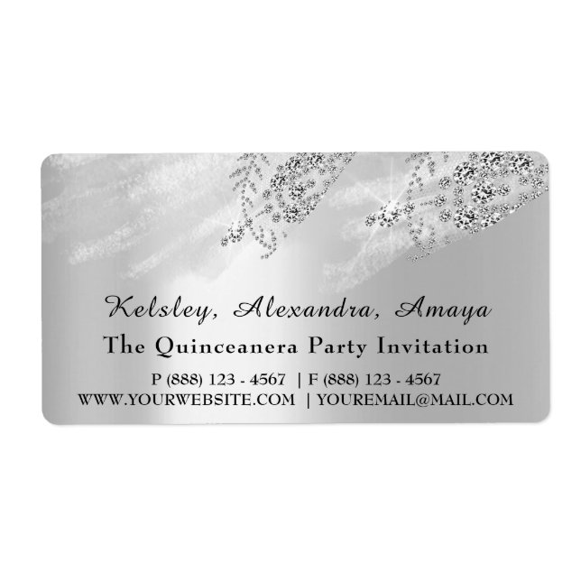 Gray Princes Brautparty Sweet 16. Quinceanera (Vorne)