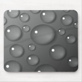 Gray Raindrop Background Mousepad