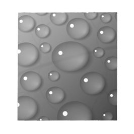 Gray Raindrop Background Notizblock