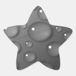 Gray Raindrop Background Stern-Aufkleber