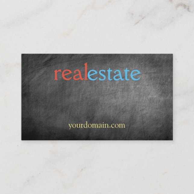 Gray Real Anwesen Agent Trendy Beruflich Visitenkarte (Vorderseite)