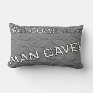 Gray Rock Mancave Den Decorative Throw Kissen