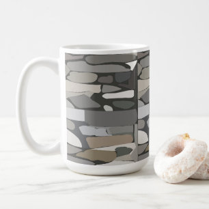 Gray Rock Stone Pattern Kaffeetasse