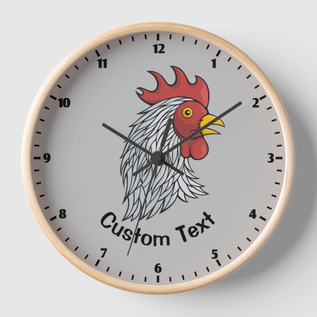 Gray Rooster's Head Uhr (Vorderseite)
