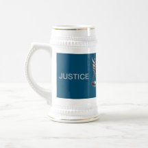 Gray Scales of Justice Attorney Office on Blue |