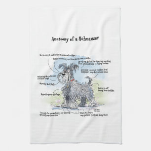 Gray Schnauzer Küchentuch