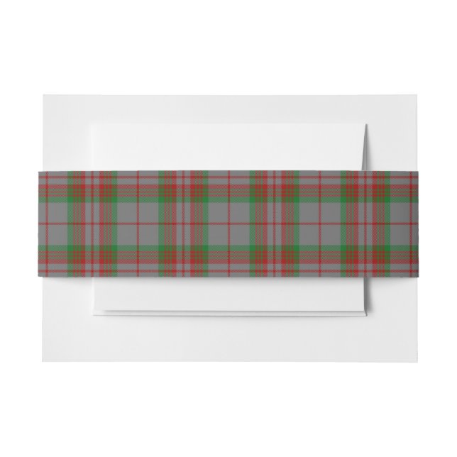 Gray Scottish Tartan Bly Band (Vorderseite Beispiel)