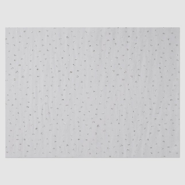 Gray Silver Confetti Seidenpapier (Vorderseite)