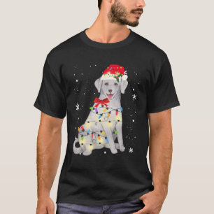 Gray Silver Labrador Retriever Dog Weihnachten Wei T-Shirt