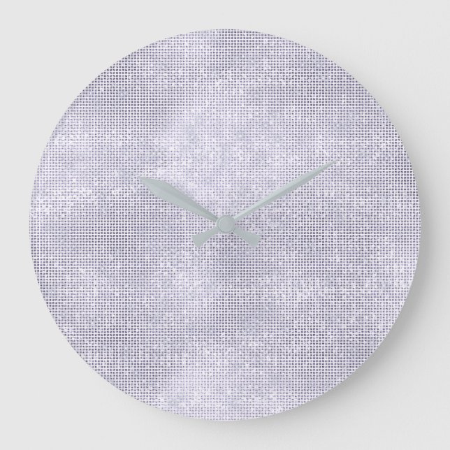 Gray Silver Lila Sequin Diamond Funkelnd Große Wanduhr (Vorderseite)