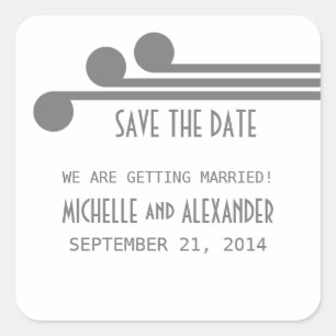 Gray Simple Deco Chic Enregistrer les stickers Dat