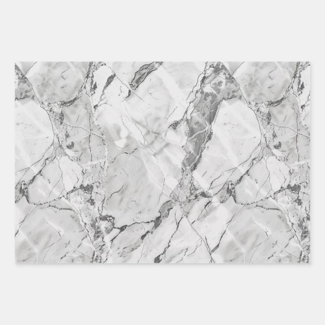 Gray Slate Whisper Stream Geschenkpapier Set (Vorderseite)