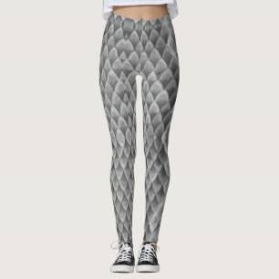 Gray Snake Skin Leggings