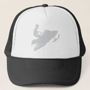 Gray-Snowmobile Truckerkappe