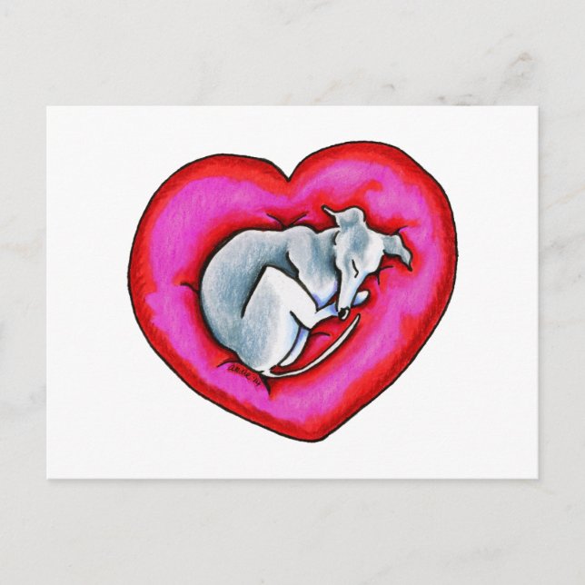 Gray Snuggle Bug Postkarte (Vorderseite)