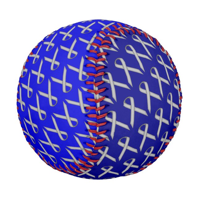 Gray Standard Ribbon von Kenneth Yoncich Baseball (Schrägansicht)