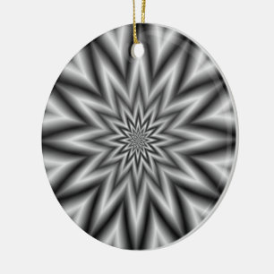 Gray Star Ornament