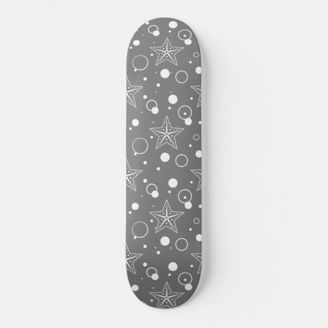 Gray Star Party Skateboard (Vorderseite)