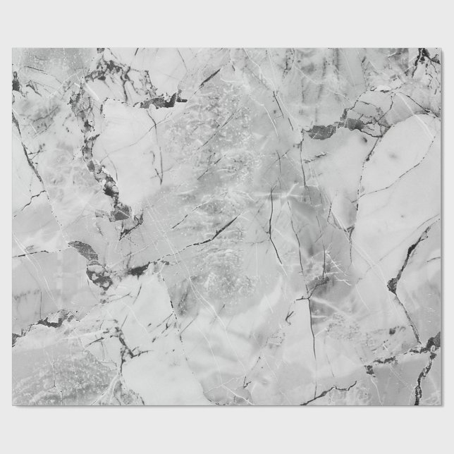 Gray Stone Mosaic Cascade Geschenkpapier (Flach)