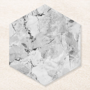 Gray 'Stone Mosaic Cascade' Marmortextur Custom Untersetzer
