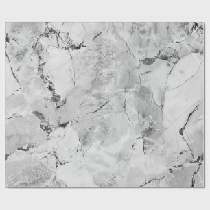 Gray "Stone Mosaic Cascade" Matte Wrapping Paper Geschenkpapier
