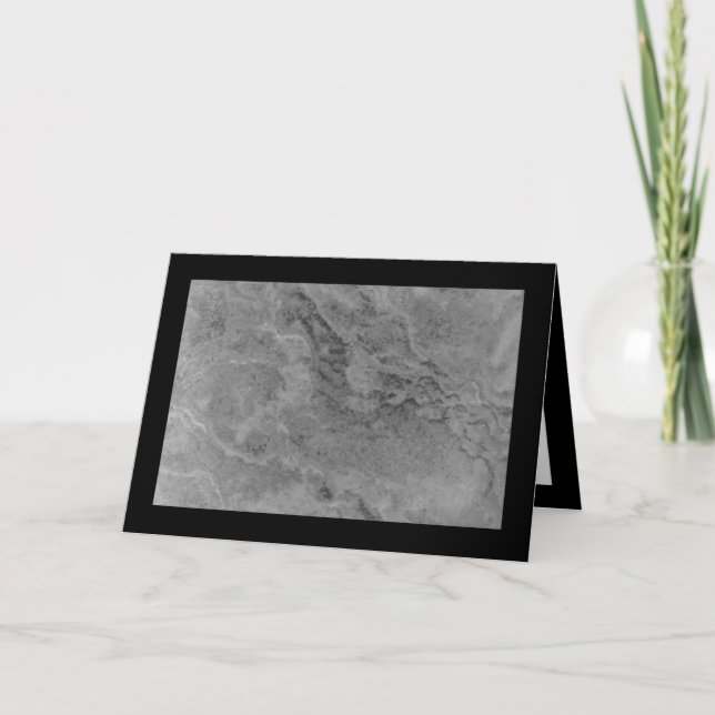 Gray Stone Pattern Karte (Vorderseite)