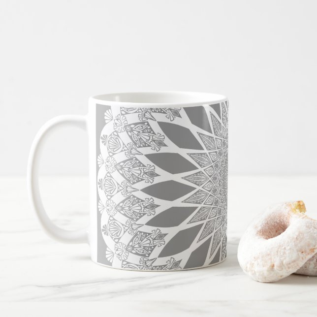 Gray Stone Tristyns Mandala Kaffeetasse (Mit Donut)