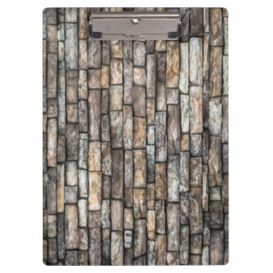 Gray Stone Wall Klemmbrett