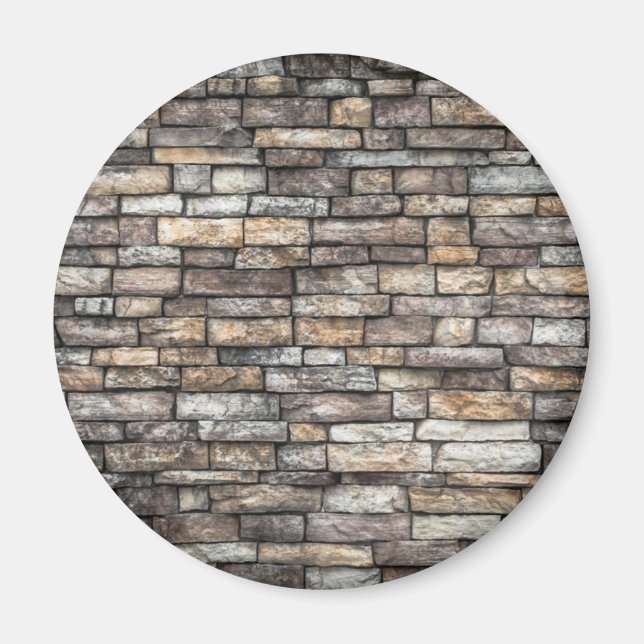 Gray Stone Wall Magnet (Vorne)
