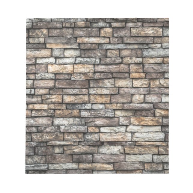 Gray Stone Wall Notizblock (Vorderseite)