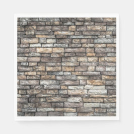 Gray Stone Wall Serviette