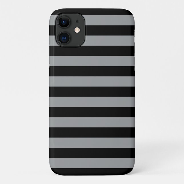 Gray Stripes, Stripes, Striped Pattern, Lines Case-Mate iPhone Hülle (Rückseite)