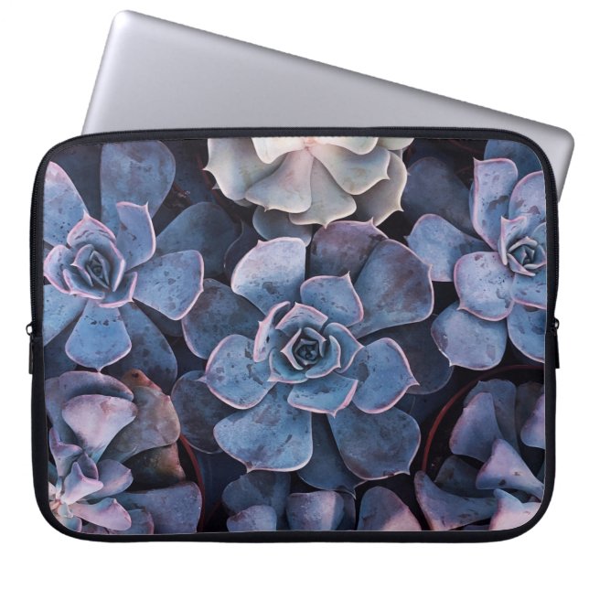 Gray succulents laptopschutzhülle (Vorderseite)