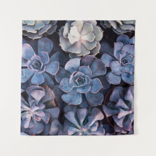 Gray succulents wandteppich