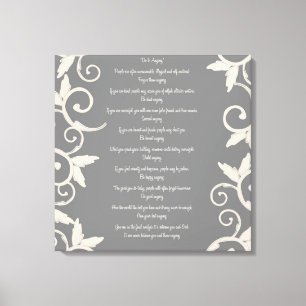 Gray Swirl "Do It Anyway" Wrapped Canvas Print Leinwanddruck