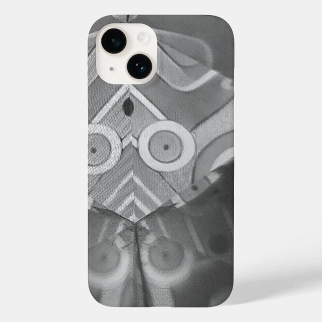 Gray Symmetrie Case-Mate iPhone 14 Hülle (Rückseite)