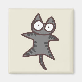 Gray Tabby Cat Magnet