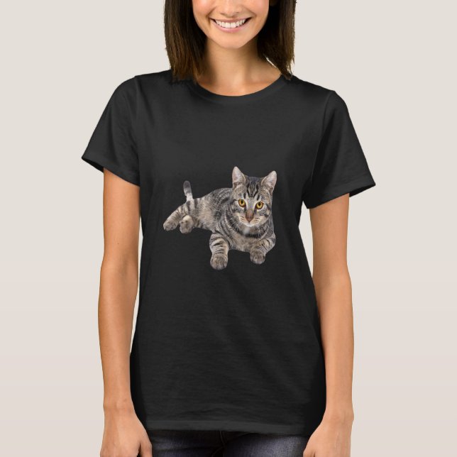 Gray Tabby Cat T-Shirt (Vorderseite)