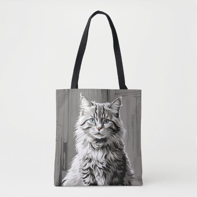 Gray Tabby Cat Tasche (Vorderseite)
