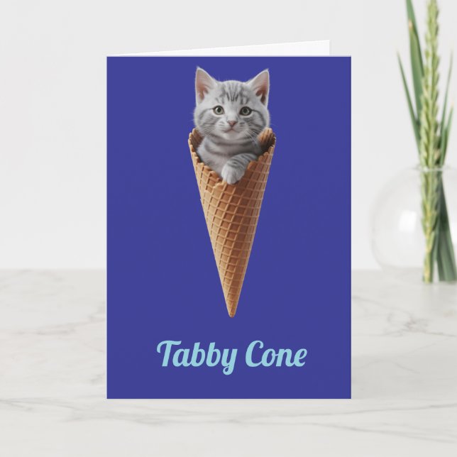 Gray Tabby Cone Karte (Vorderseite)