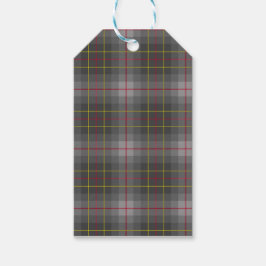 Gray Tartan Gift Tag Geschenkanhänger