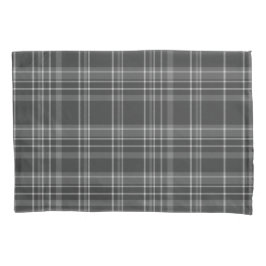 Gray Tartan Muster Kissenbezug
