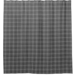 Gray Tartan Plaid Shower Curtain Duschvorhang