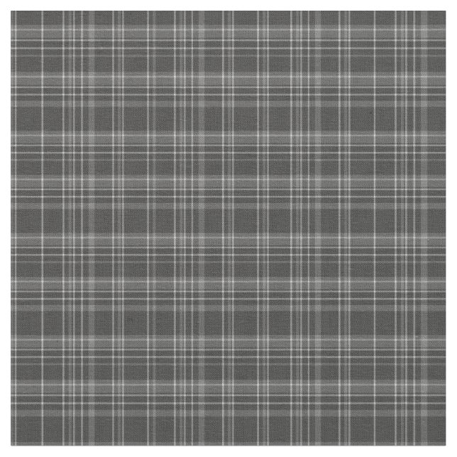 Gray Tartan Rustic Pattern Stoff (Nahaufnahme)
